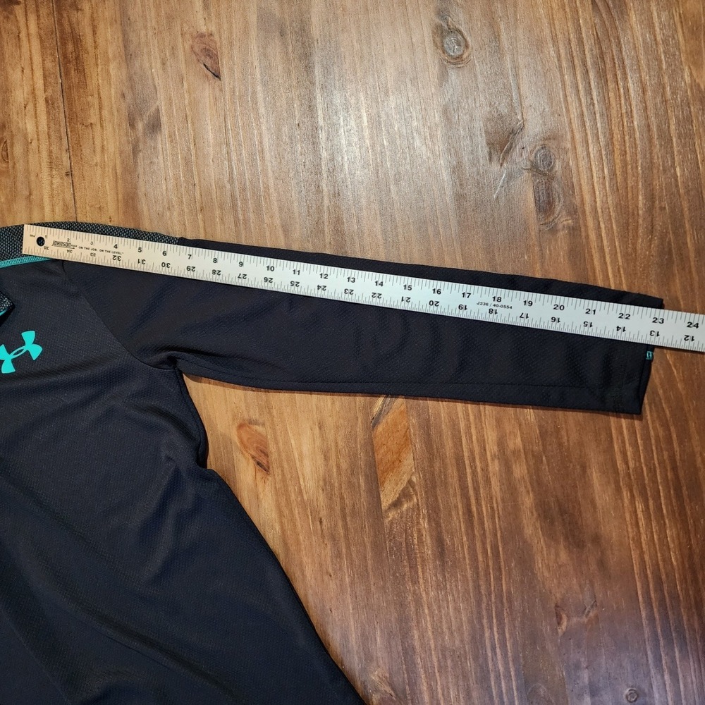 Under Armour Athletic 1/4 Zip Pullover UA Tech HeatGear Size Youth XL Black - Picture 8 of 8